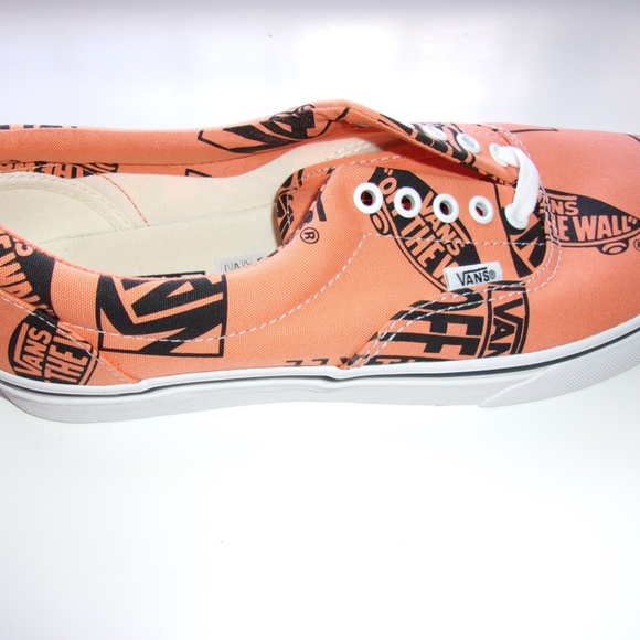 Vans NWT Era (Logo Mix) Tangerine Mens Skater - Picture 3 of 7